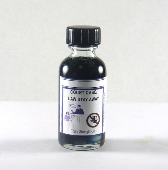 Court Case/Law Stay Away Triple Strength Oil