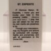 St. Expedite Prayer Card