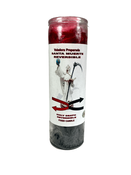 Santa Muerte Reverse Scented & Fixed Candle - Image 1