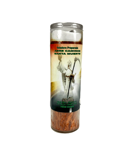 Santa Muerte Road Opener Scented & Fixed Candle - Image 1